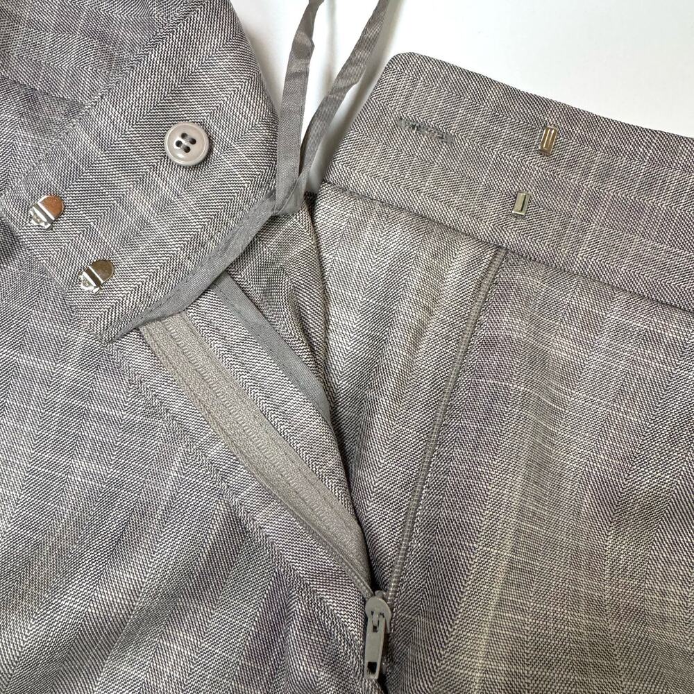 ANTONIO MELANI Maxine Fit Wide Leg Smoke Grey Pant Size 10 NWT - Picture 5 of 9